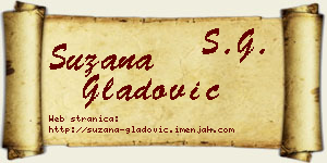 Suzana Gladović vizit kartica